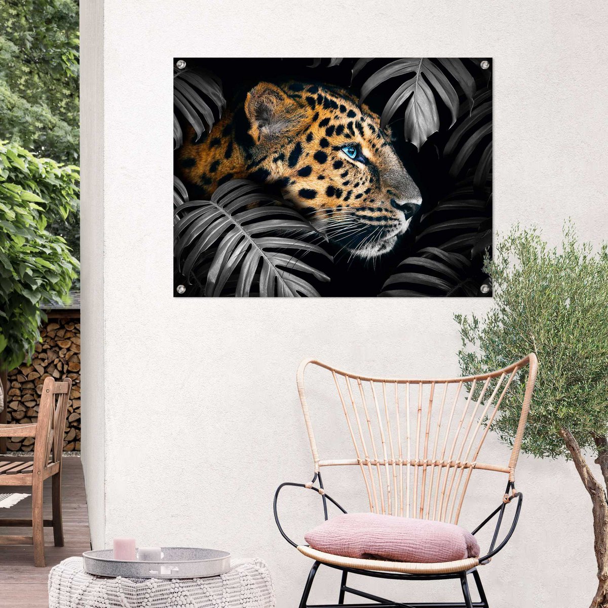 Tuinposter Jungle Luipaard