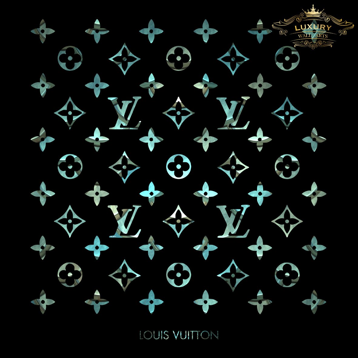 Louis Vuitton - Blue Marble Posters Prenten En Visuele Kunstwerken