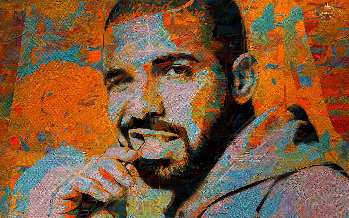 Drake Painted Posters Prenten En Visuele Kunstwerken
