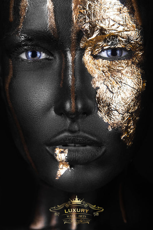 Gold Face Posters Prenten En Visuele Kunstwerken