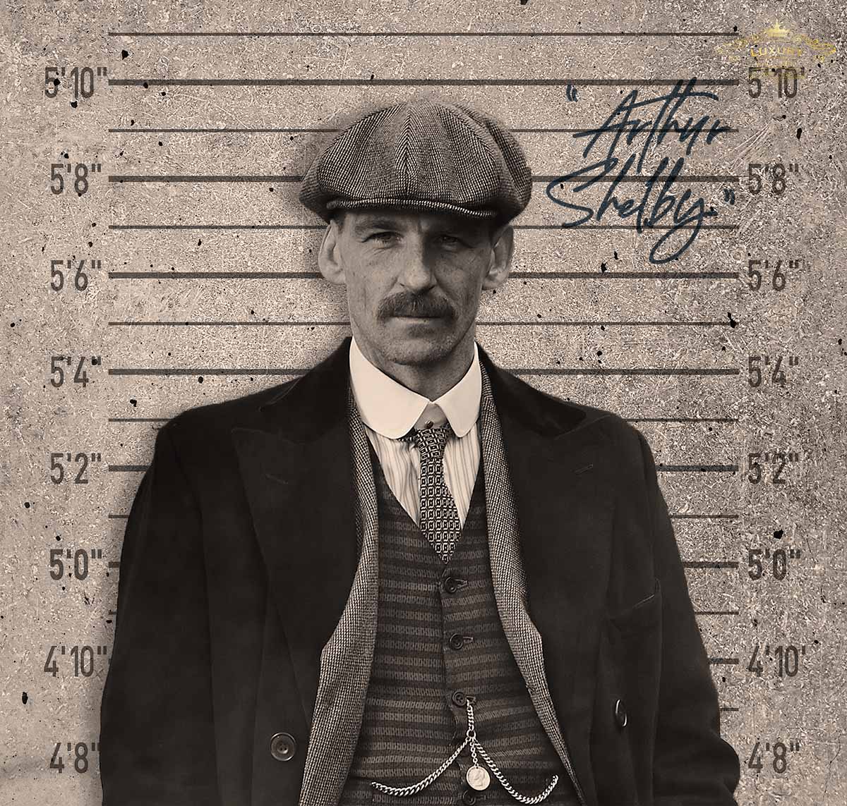 Peaky Blinders Mugshots 75X70Cm / Aluminium Arthur Shelby Posters Prenten En Visuele Kunstwerken