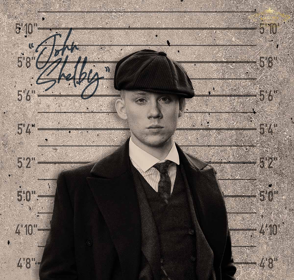 Peaky Blinders Mugshots 75X70Cm / Aluminium John Shelby Posters Prenten En Visuele Kunstwerken